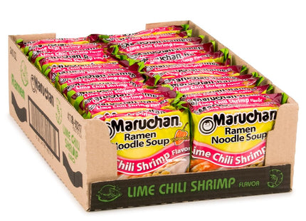 MARUCHAN 3oZ RAMEN NOODLES SOUP LIME CHILLI SHRIMP FLAVOR 24COUNT