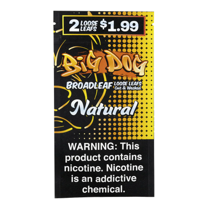 BIG DOG 2/$1.99 NATURAL 20CT