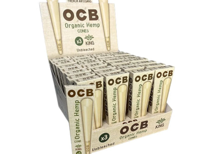 OCB HEMP CONES KING - 32X3 PK