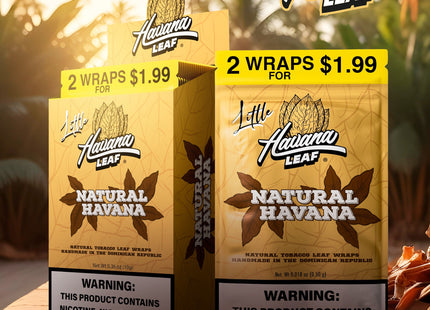 HAVANA LEAF 2PK - 2 WRAPS FOR $1.99 - 71% EXCISE TAX PAID