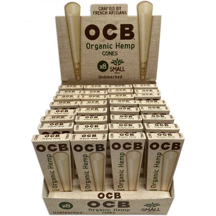 OCB HEMP CONES 78MM - 32X8 PK