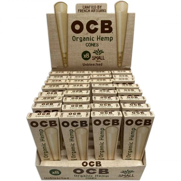 OCB HEMP CONES 78MM - 32X8 PK