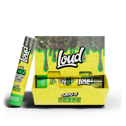 LOUD 2 GRAM THCA ROSIN HASH GREEN CRACK (S) - 20 COUNT