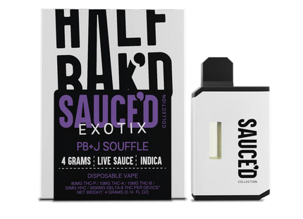 HALF BAK'D 4G EXOTIC SAUCE'D DISPOSABLE 5PACK