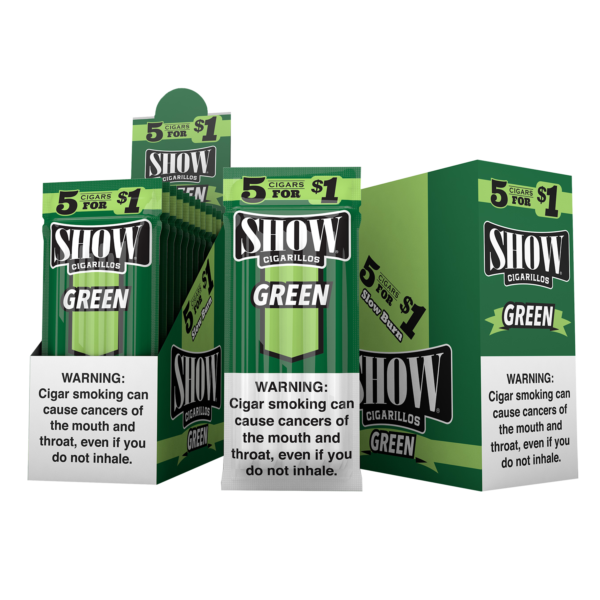 SHOW CIGARS 5 FOR 1.00$ GREEN 15PACK