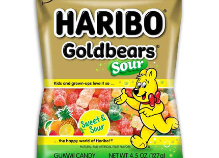 HARIBO 4.5oZ GUMMI CANDY SOUR GOLD BEARS 1COUNT