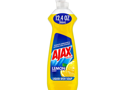 AJAX DISHWASH LIQUID LEMON 12.4 OZ