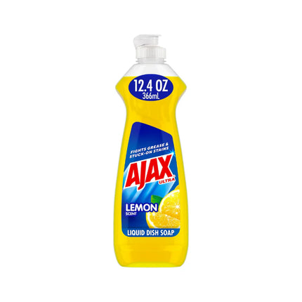 AJAX DISHWASH LIQUID LEMON 12.4 OZ