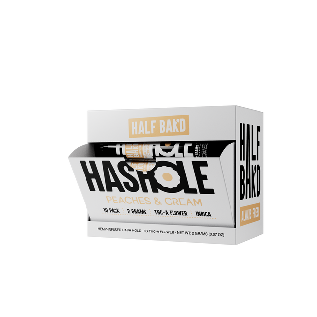 HALF BAK'D THC-A 2G HASH HOLES 10 PACK