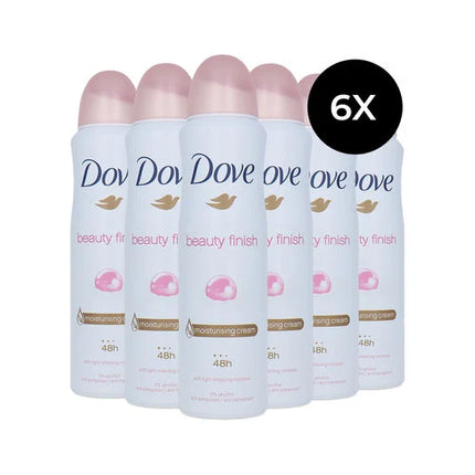 DOVE BEAUTY FINISH DEO 6X150ML