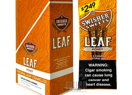 SWISHER LEAF CIGARS 3 FOR $2.49 HONEY 10PACKS