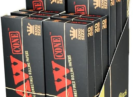 RAW CLASSIC BLACK KING SIZE CONE 20PACK