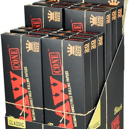 RAW BLACK PRE ROLL CONE KS