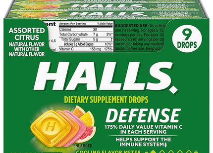 HALLS DEFFENSE CITRUS - 20 CT