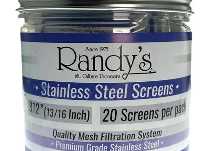 RANDY'S SILVER SCREEN JARS 0.812" 20CT
