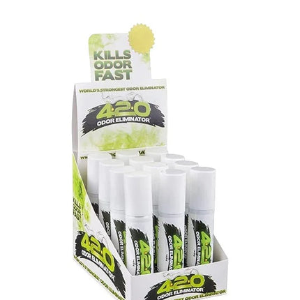 420 ODOR SPRAY CLEAN GREEN 12CT