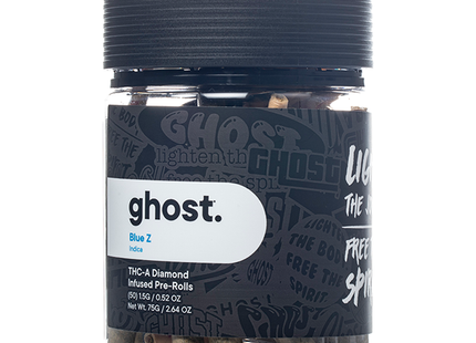 GHOST 1.5G THC-A DIAMOND INFUSED PRE-ROLLS 50COUNT