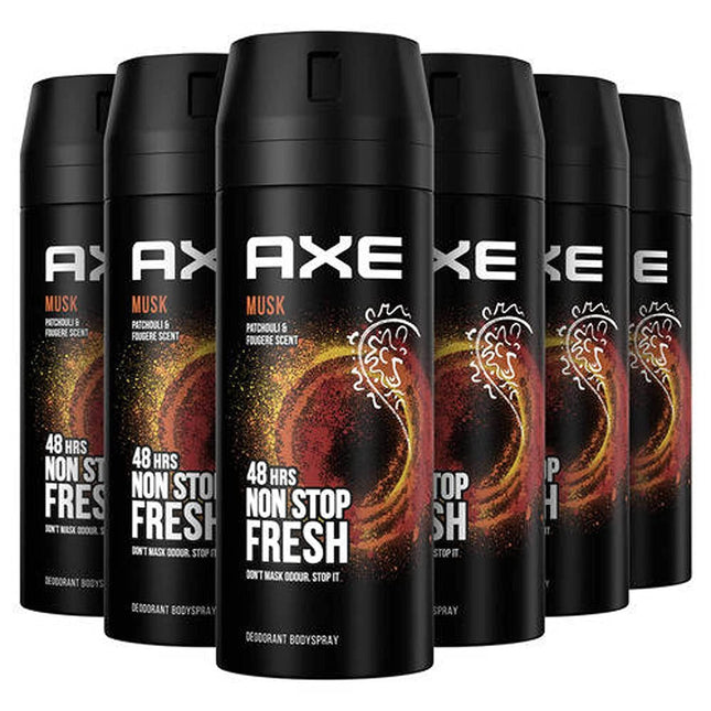 AXE  SPRAY MUSK 150ML 6PK