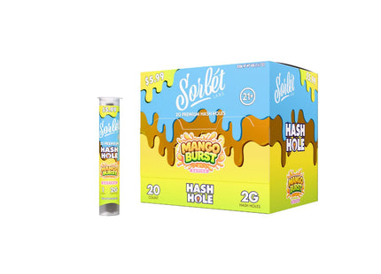 SORBET 2G HASH HOLE PRE-ROLLS PRE-PRICED $5.99 20COUNT
