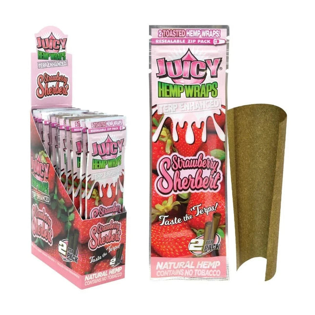 JUICY WRAPS STRBRY SH-25CT-2PK