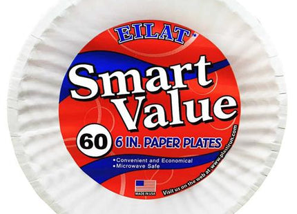 SMART VALUE PAPER PLATES 60CT