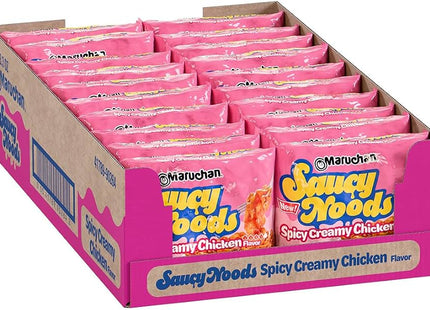 MARUCHAN 3.3oZ SAUCY NOODS SPICY CREAMY CHICKEN FLAVOR 20COUNT