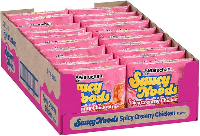 MARUCHAN 3.3oZ SAUCY NOODS SPICY CREAMY CHICKEN FLAVOR 20COUNT