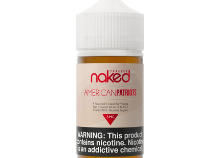 NAKED 3MG E-LIQUID AMERICANPATRIOTS 60ML