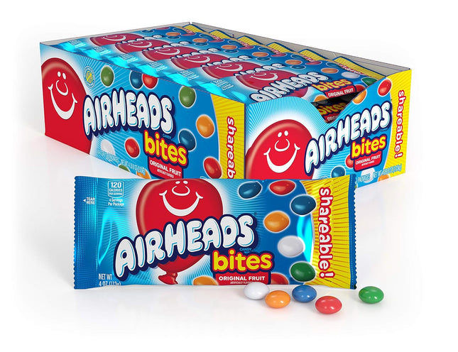 AIR HEAD BITES 4oZ SHARE SIZE ORIGINAL FRUIT 18PACK