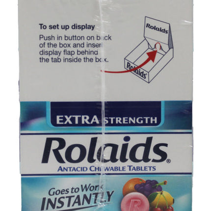 ROLAIDS EXTRA MINT- 12 ROLLS