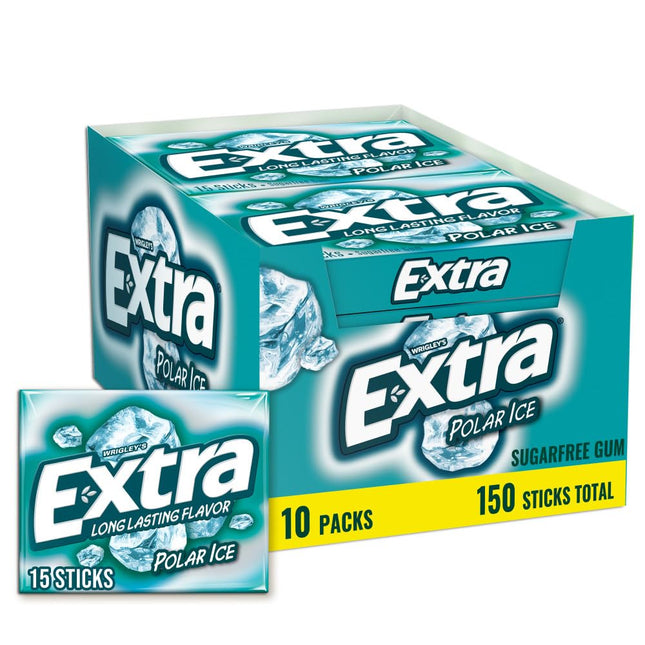 WRIGLEY'S EXTRA SUGARFREE GUM  10PACKS