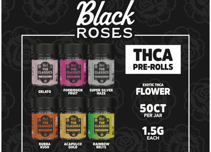 BLACK ROSES THE CLASSICS PRE-ROLLS 50COUNT