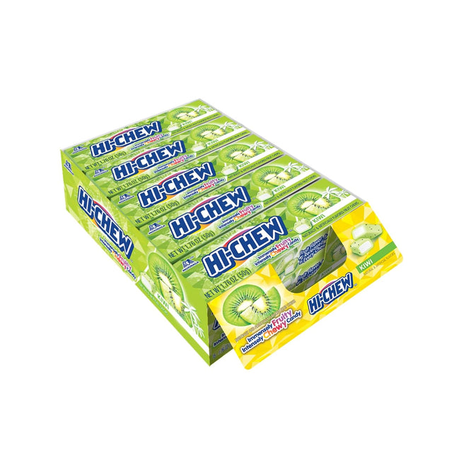 HI-CHEW 1.76oZ CHEWY CANDY KIWI 15PACKS