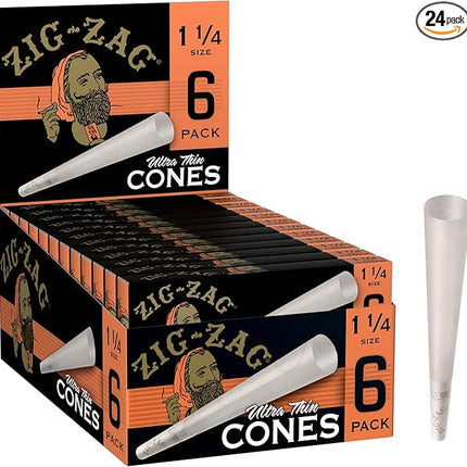 ZIG ZAG PAPER CONES 1 1/4