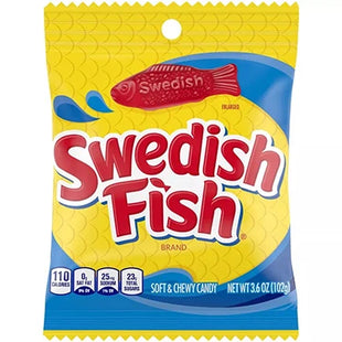 SWEDISH FISH 3.6oZ PACK CHEWY CANDY RED COLOR 1COUNT