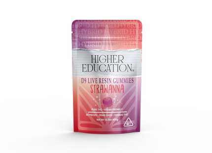 HIGHER EDUCATION D9 LIVE RESIN 30MG GUMMIES JUMBO BOX  50PACK