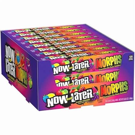 NOW & LATER MORPHS MIXED FRUIT CHEWS 24PACK