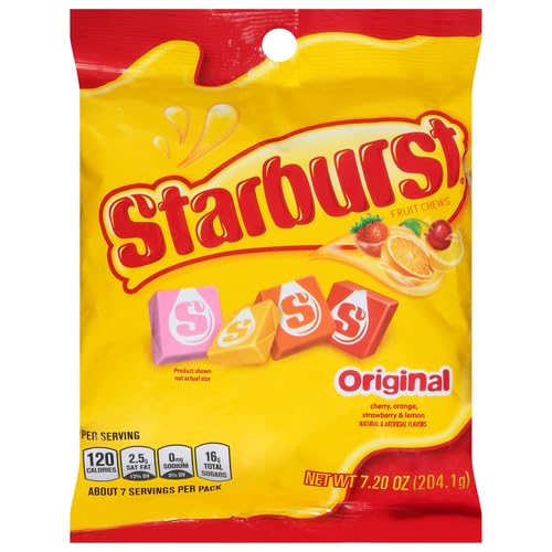 STARBURST 7.2oZ PACK FRUIT CHEWS ORIGINAL 1COUNT