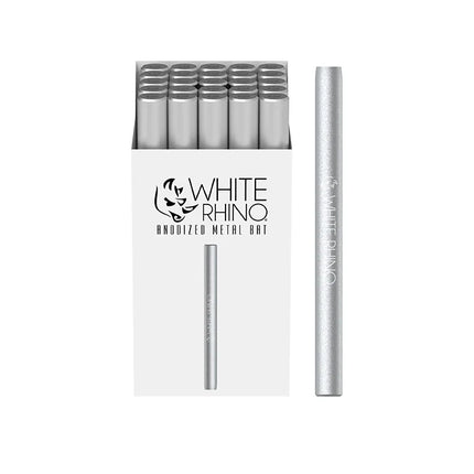 WHITE RHINO ANODIZED METAL BAT SILVER- 100CT