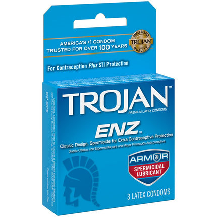 TROJAN ENZ ARMOR BLUE 6 - 3 PK