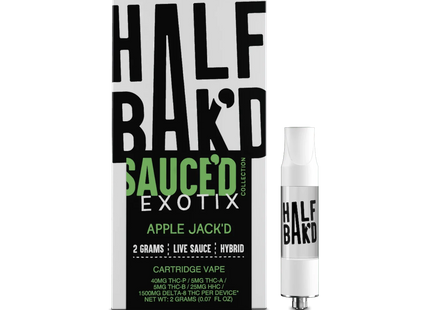 HALF BAK'D EXOTIC SAUC'D 2G CARTRIDGE 5PACK