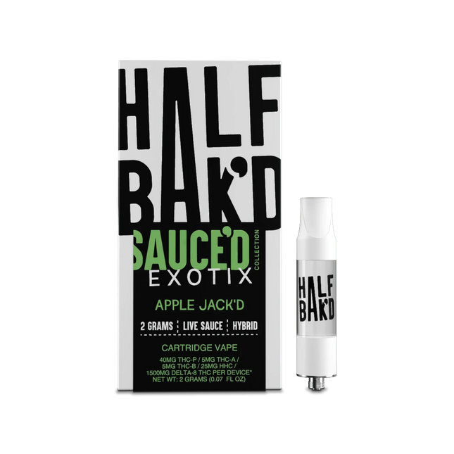 HALF BAK'D EXOTIC SAUC'D 2G CARTRIDGE 5PACK
