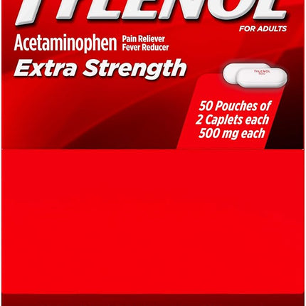 TYLENOL EXTRA STRENGTH 50 CT