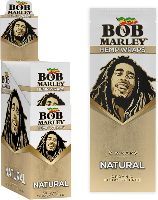 BOB MARLEY WRAPS -NATURAL-25CT