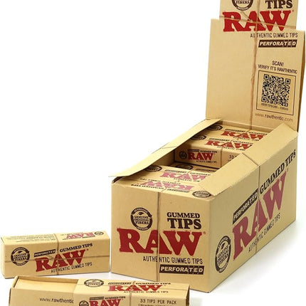 RAW TIPS PERFORATED 24 PACK