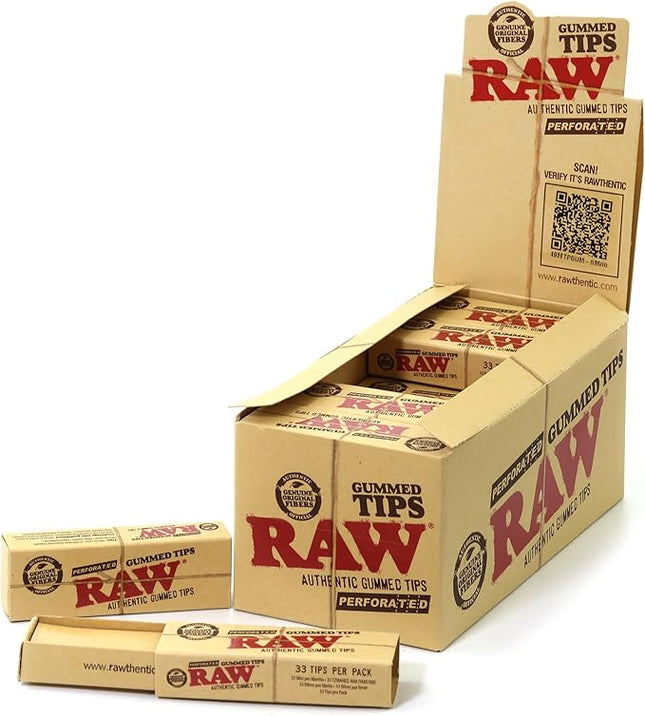 RAW TIPS PERFORATED 24 PACK