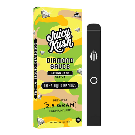 JUICY KUSH LIQUID DIAMONDS 2.5G DISPOSABLE LEMON HAZE(S) 5PACK