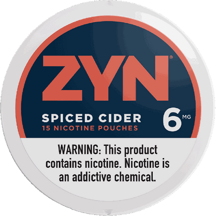 ZYN NICOTINE POUCHES 6MG - SPICED CIDER 5ROLLS
