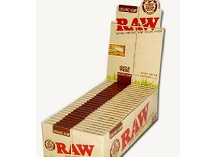 RAW ORGANIC SINGLE WIDE BOX/25