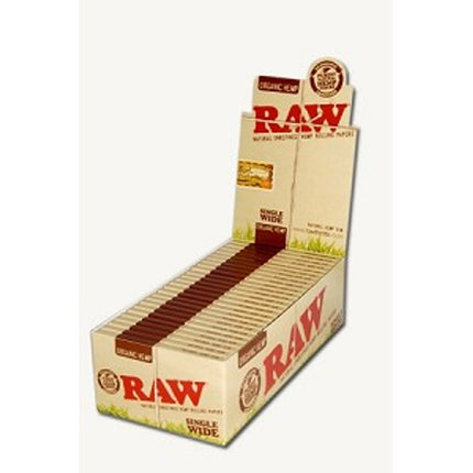 RAW ORGANIC SINGLE WIDE BOX/25